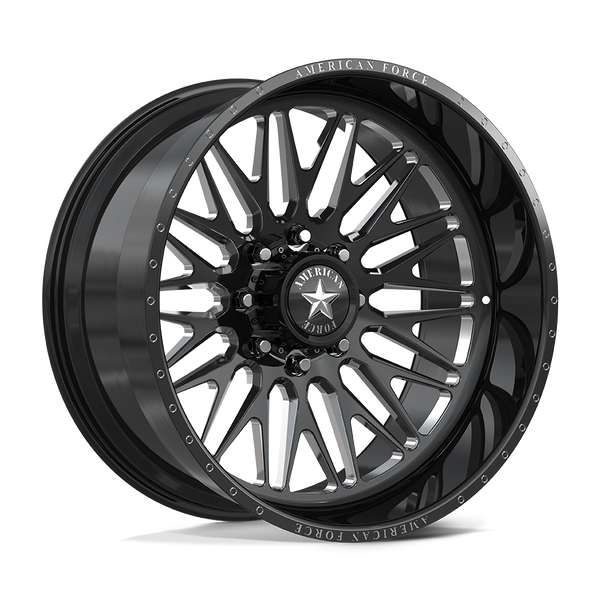 American Force Wheels Afw Smooth Sfcc Gloss Black Machined