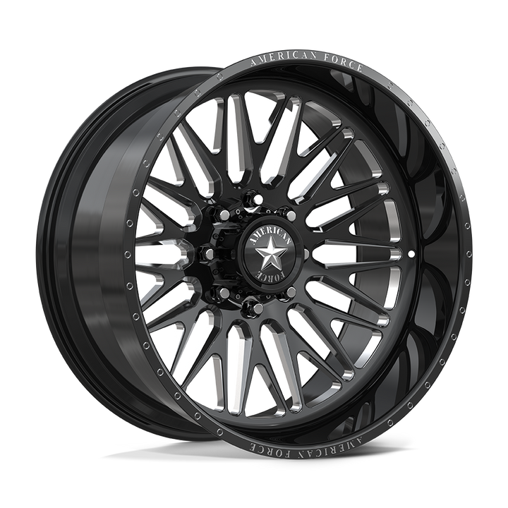 American Force Wheels Afw Smooth Sfcc Gloss Black Machined