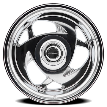 Corsart Wheels C105 El MZ Milled and Polished face view