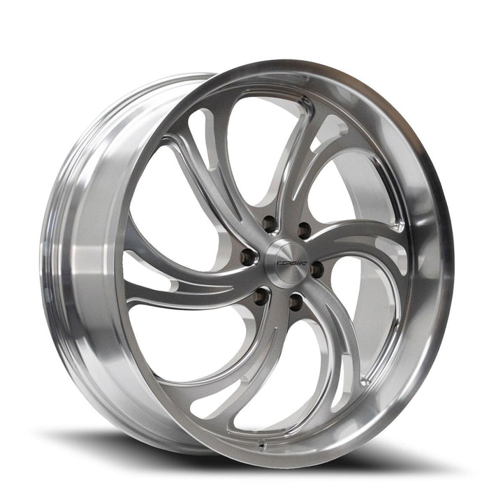 Corsart Wheels R501 Argon 6 Brushed Milled Diamond Cut Lip Left