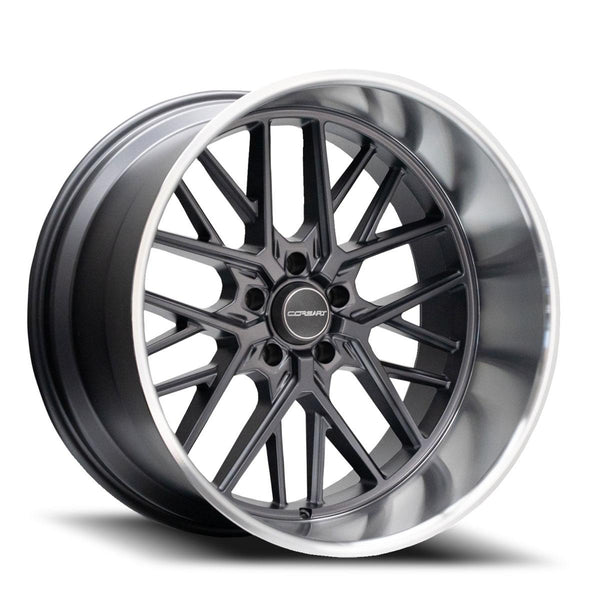 Corsart Wheels R503 Kingpin 5 Matte Gunmetal with Diamond Cut Lip