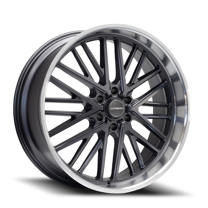 Corsart Wheels R505 Kingpin 6 Matte Gunmetal with Diamond Cut Lip