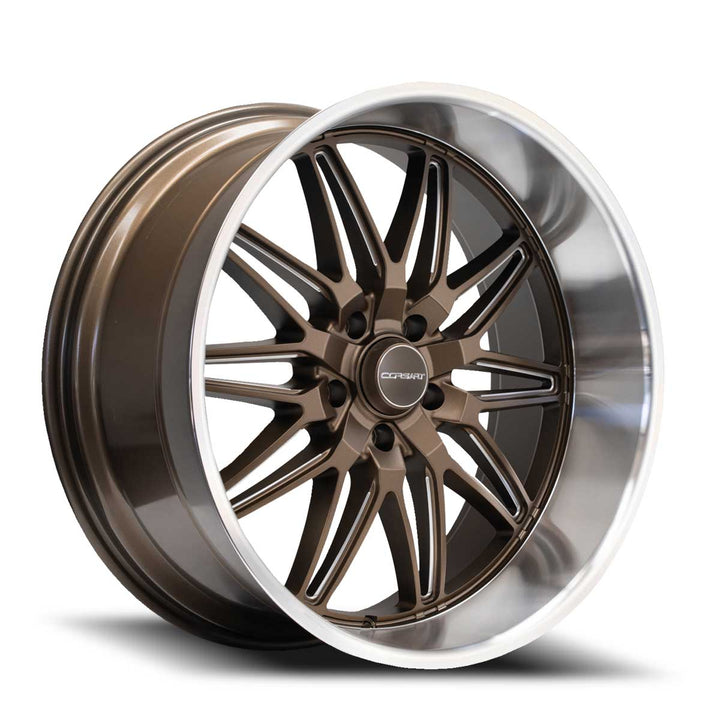 Corsart Wheels R509 Alcatraz Matte Bronze Milled with Diamond Cut Lip