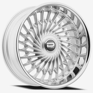 Dazz Wheels D101 Seville Gloss Silver Brushed Chromed Stainless Steel Lip