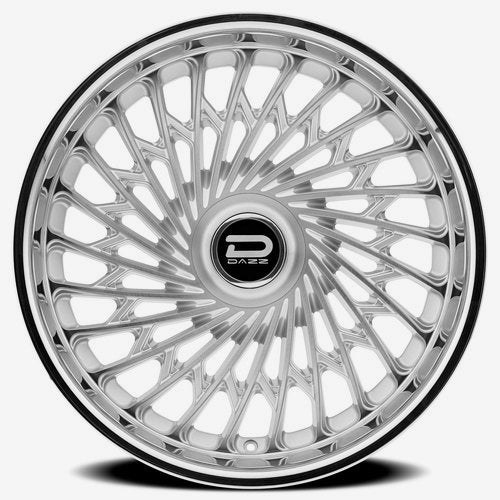 Dazz Wheels D101 Seville Gloss Silver Brushed Chromed Stainless Steel Lip