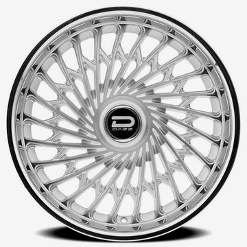 Dazz Wheels D101 Seville Gloss Silver Brushed Chromed Stainless Steel Lip