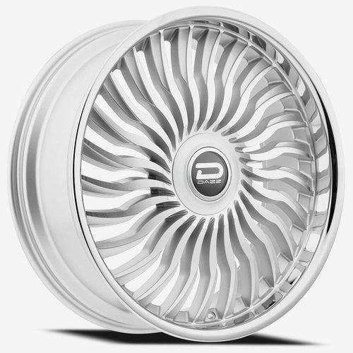 Dazz Wheels D102 Snatch Gloss Silver Brushed Chromed Stainless Steel Lip