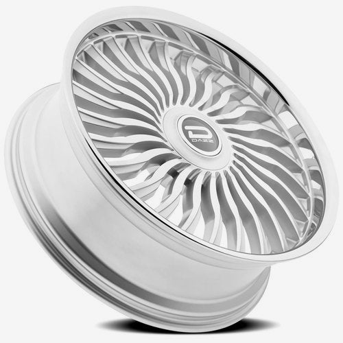 Dazz Wheels D102 Snatch Gloss Silver Brushed Chromed Stainless Steel Lip