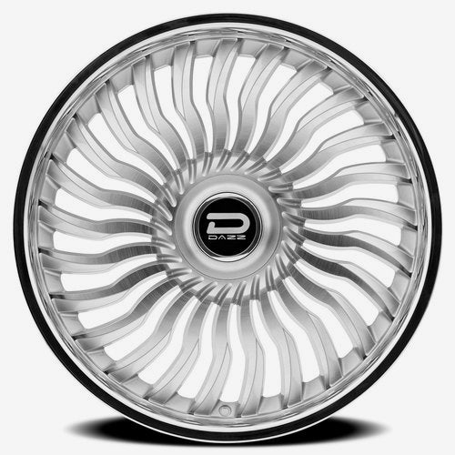 Dazz Wheels D102 Snatch Gloss Silver Brushed Chromed Stainless Steel Lip