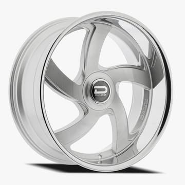 Dazz Wheels D105 Bussin Gloss Silver Brushed Chromed Stainless Steel Lip