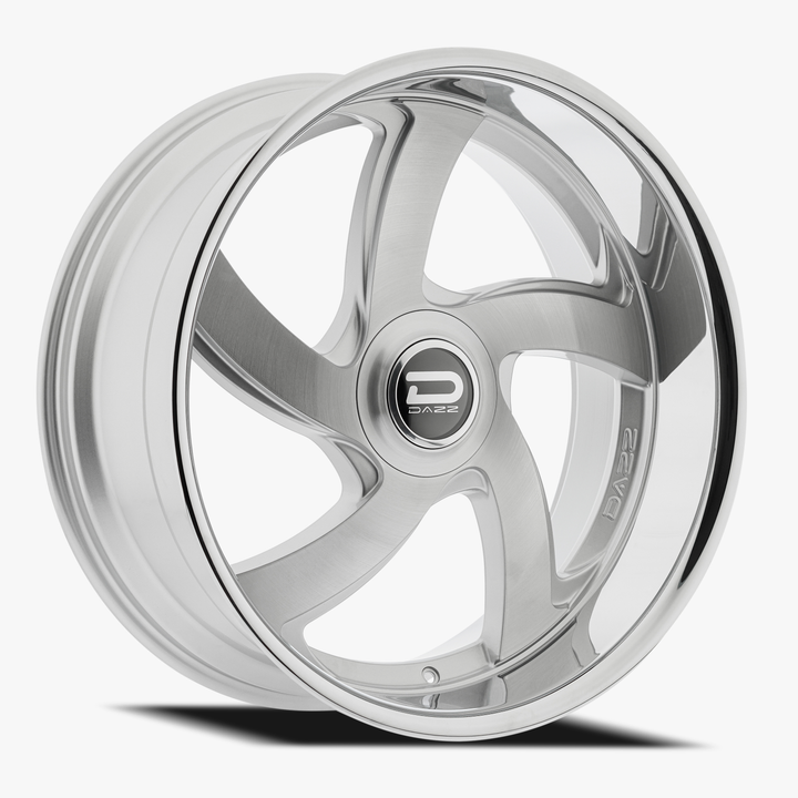 Dazz Wheels D105 Bussin Gloss Silver Brushed Chromed Stainless Steel Lip