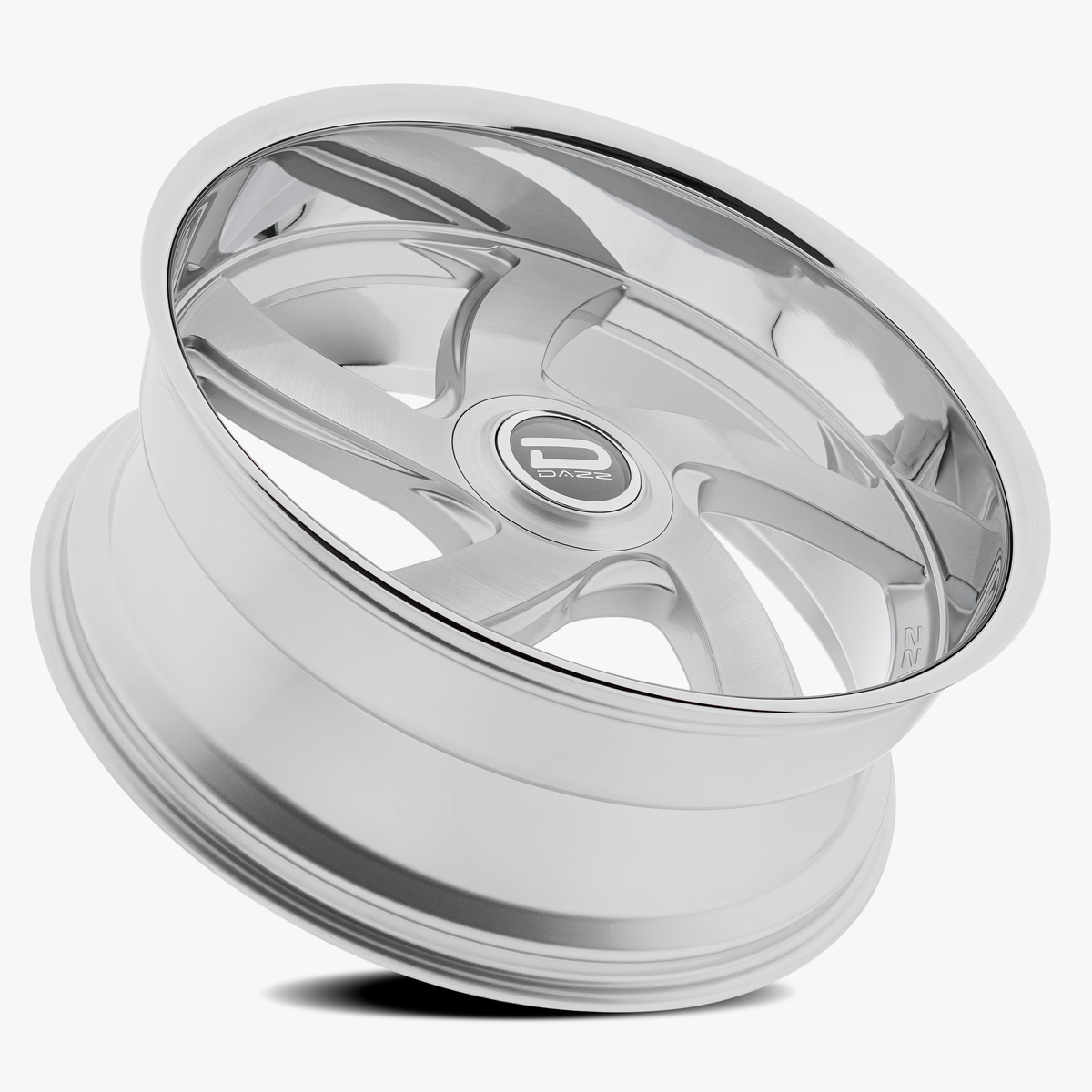 Dazz Wheels D105 Bussin Gloss Silver Brushed Chromed Stainless Steel Lip