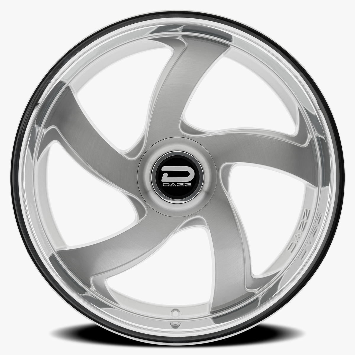 Dazz Wheels D105 Bussin Gloss Silver Brushed Chromed Stainless Steel Lip
