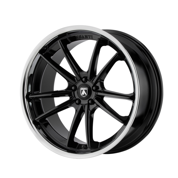Asanti Wheels Abl-23 Sigma Gloss Black with Chrome Lip
