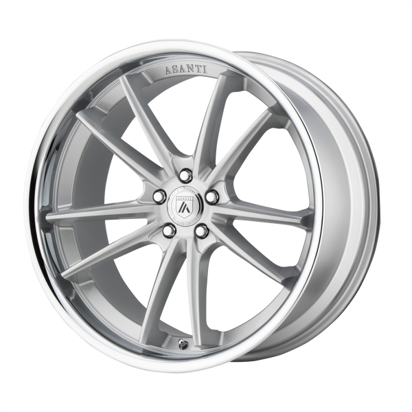 Asanti Wheels Abl-23 Sigma Brushed Silver with Chrome Lip