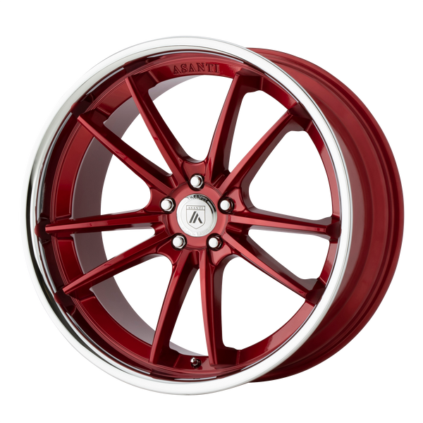 Asanti Wheels Abl-23 Sigma Candy Red with Chrome Lip
