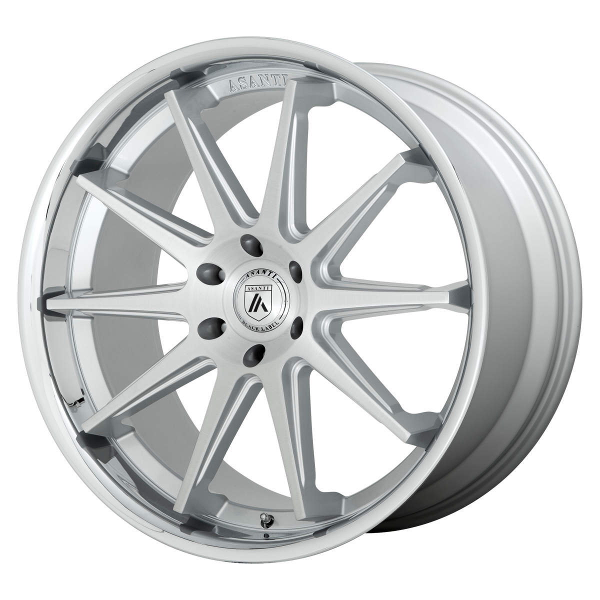 Asanti Wheels Abl-29 Emperor Brushed Silver with Chrome Lip