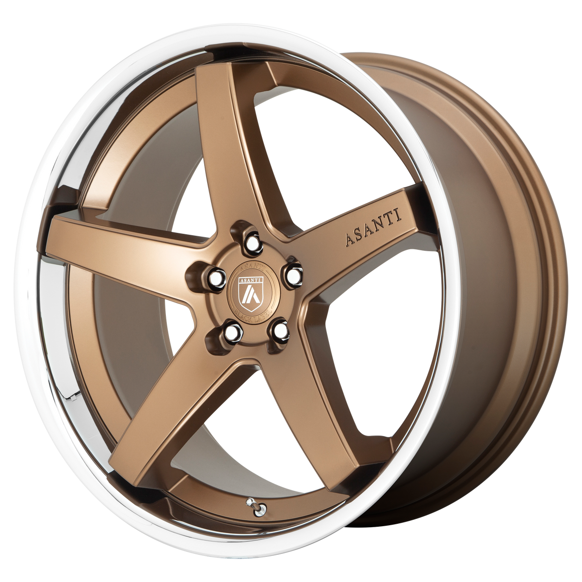 Asanti Wheels Abl31 Regal Satin Bronze with Chrome Lip
