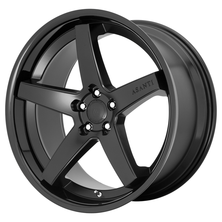 Asanti Wheels Abl31 Regal Satin Black with Gloss Black Lip