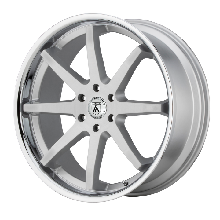 Asanti Wheels Abl-32 Kaiser Brushed Silver with Chrome Lip