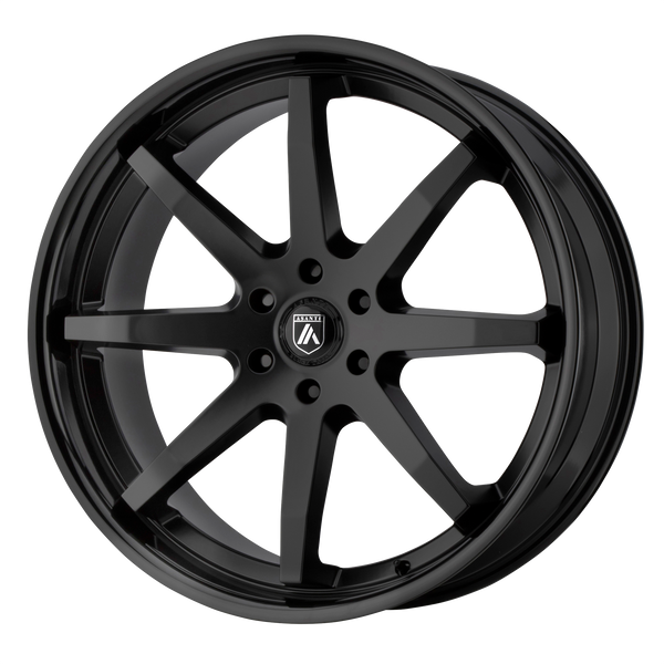 Asanti Wheels Abl-32 Kaiser Satin Black with Gloss Black Lip
