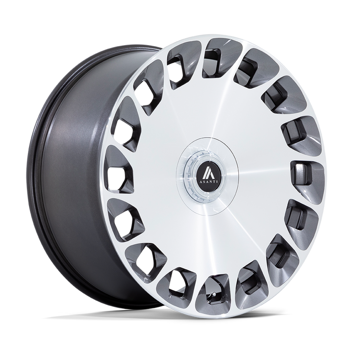 Asanti Wheels AB045 Aristocrat Gloss Platinum with Bright Machined Face