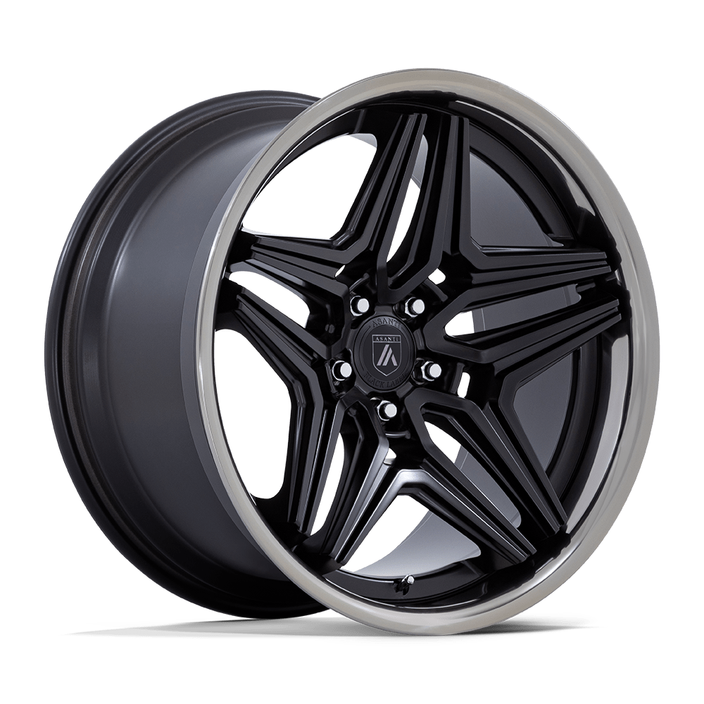 Asanti Wheels AB046 Duke Satin Black with Ddt Lip