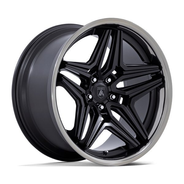 Asanti Wheels AB046 Duke Satin Black with Ddt Lip