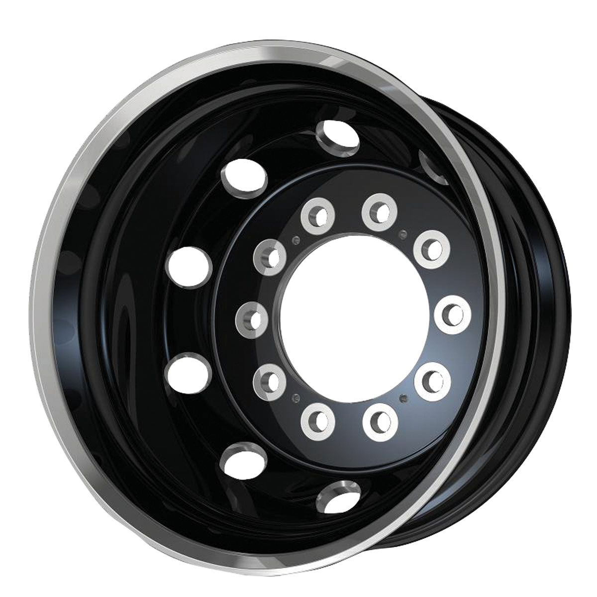 ATX Series Wheels AO404 Journey Satin Black with Polished Lip