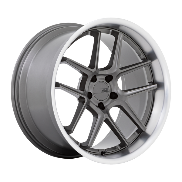 American Racing Wheels AR942 Bishop Matte Gunmetal with Machined Lip