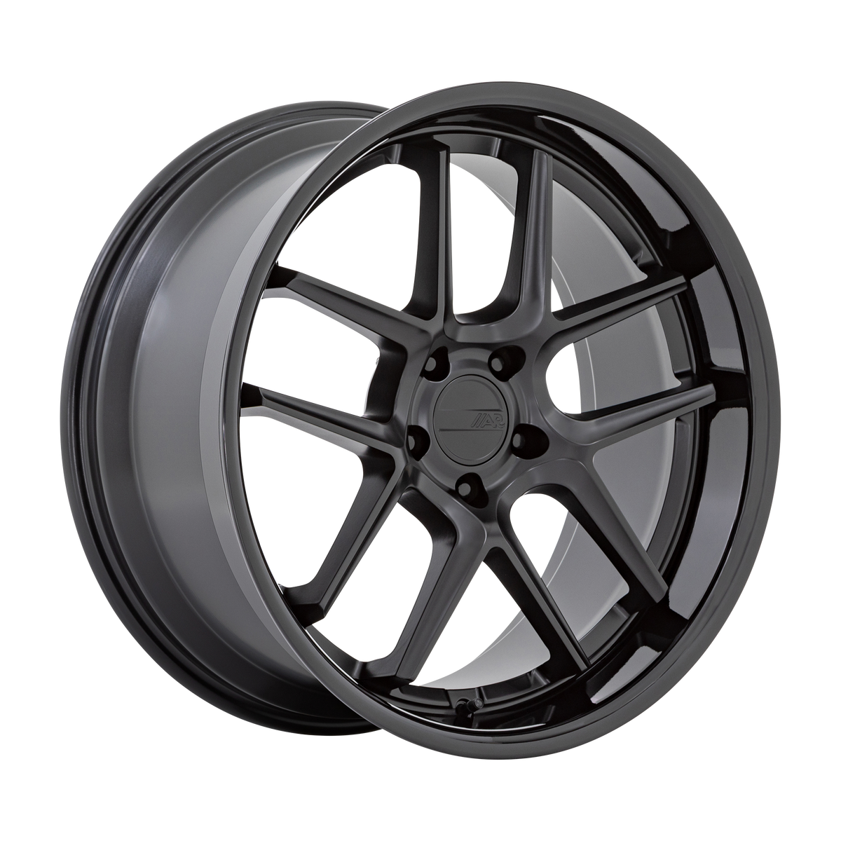 American Racing Wheels AR942 Bishop Matte Black with Gloss Black Lip