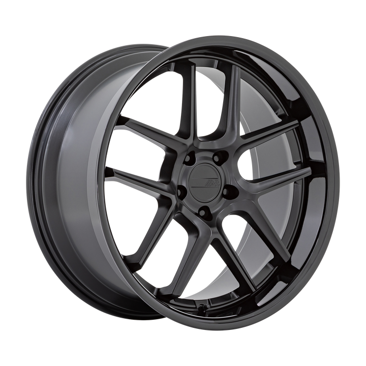 American Racing Wheels AR942 Bishop Matte Black with Gloss Black Lip