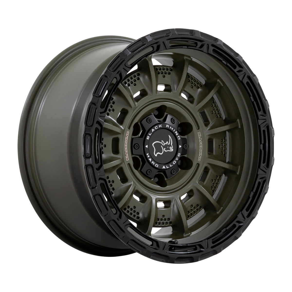 Black Rhino Wheels Legion Olive Drab Green with Black Lip