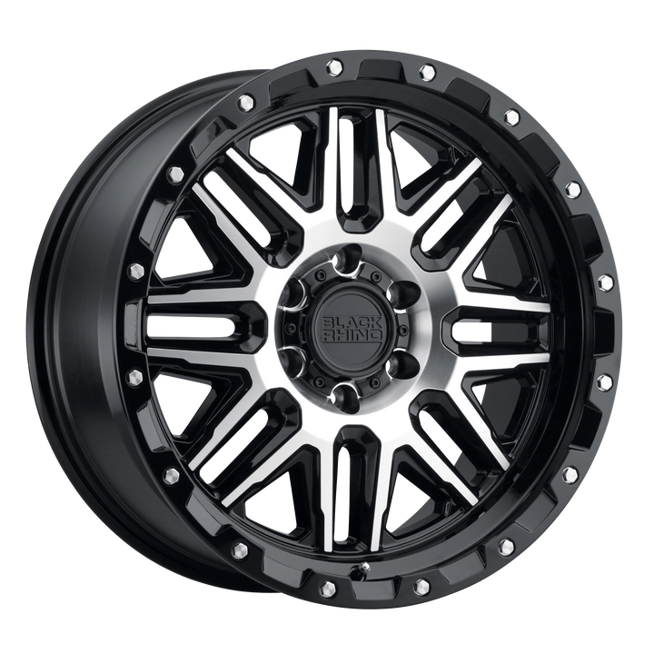 Black Rhino Wheels Alamo Gloss Black with Machined Face