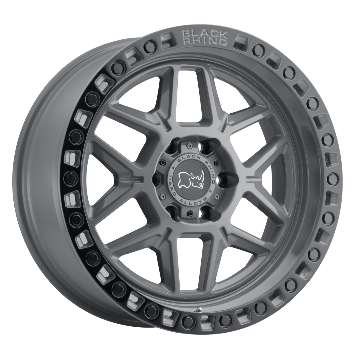 Black Rhino Wheels Kelso Battleship Gray with Black Ring