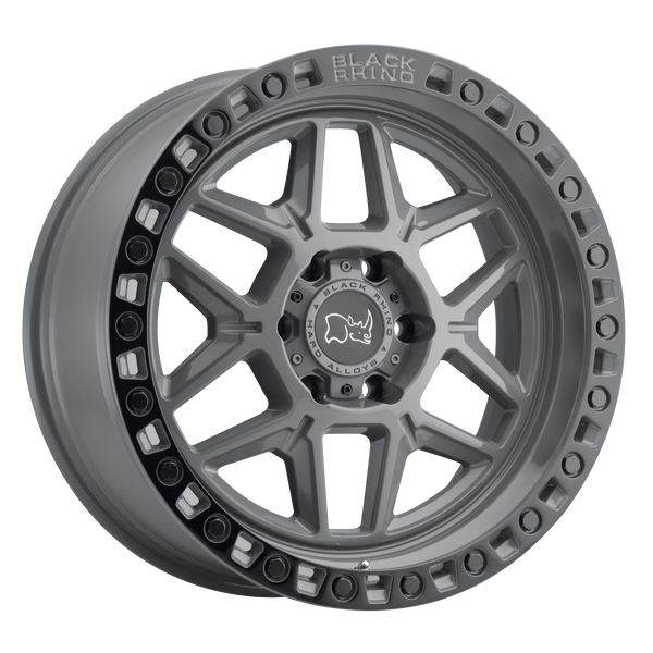 Black Rhino Wheels Kelso Battleship Gray with Black Ring