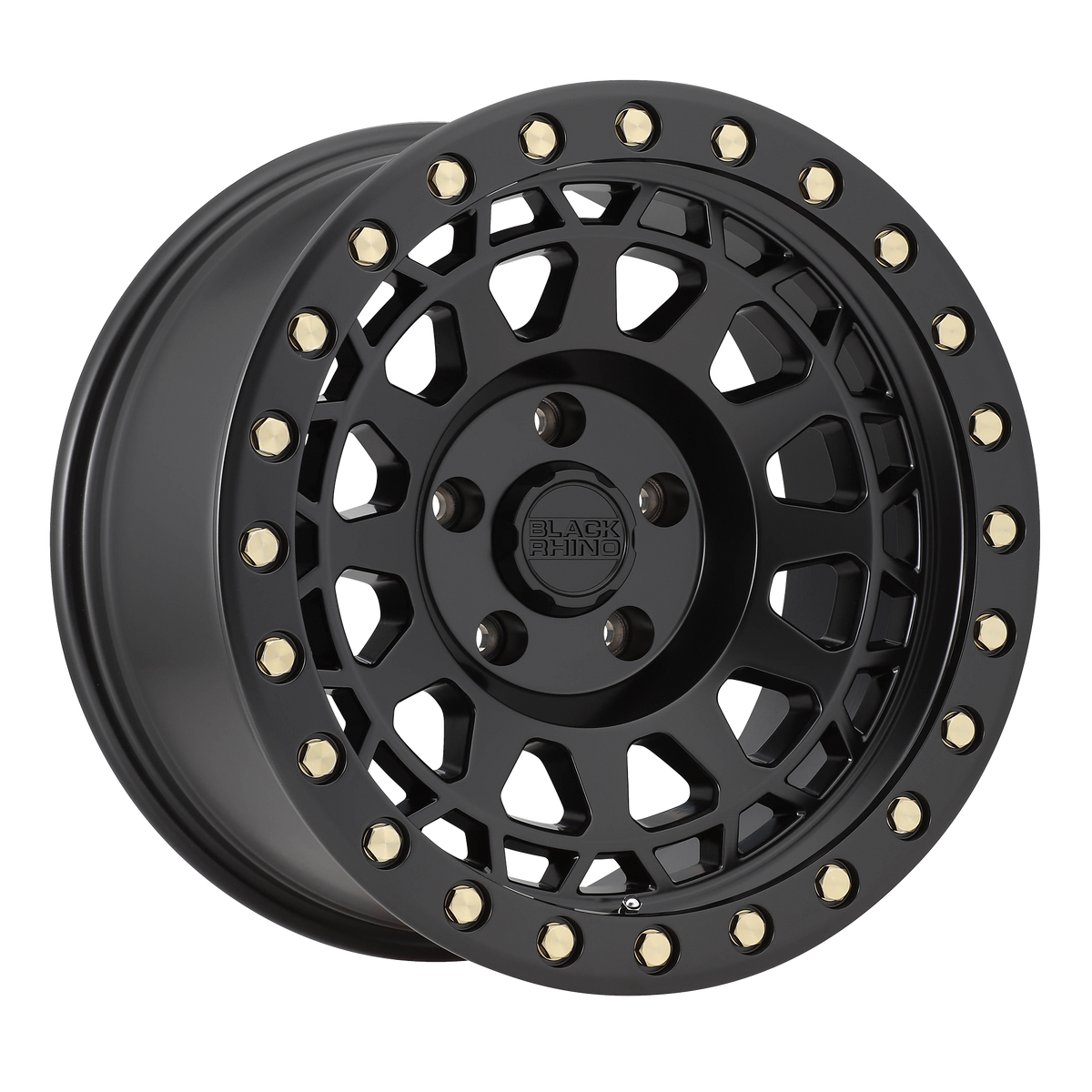 Black Rhino Wheels Primm Matte Black with Brass Bolts