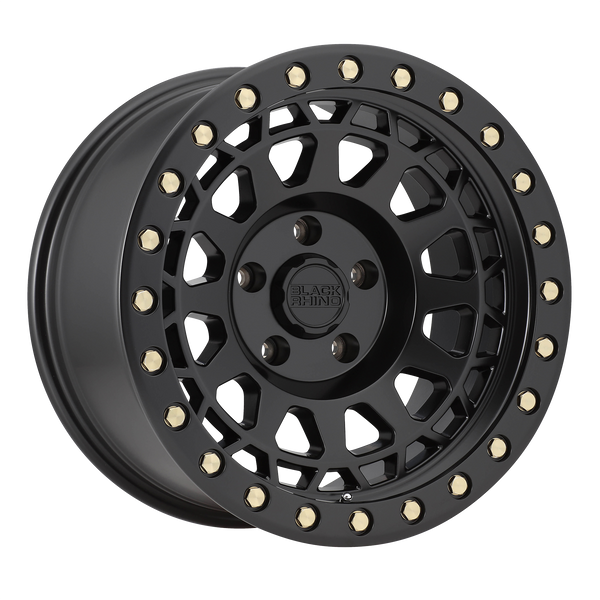 Black Rhino Wheels Primm Matte Black with Brass Bolts