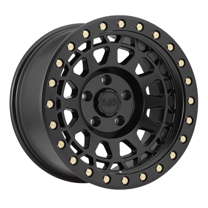 Black Rhino Wheels Primm Matte Black with Brass Bolts