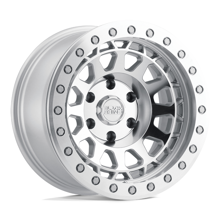 Black Rhino Wheels Primm Silver with Mirror Face & Machined Ring