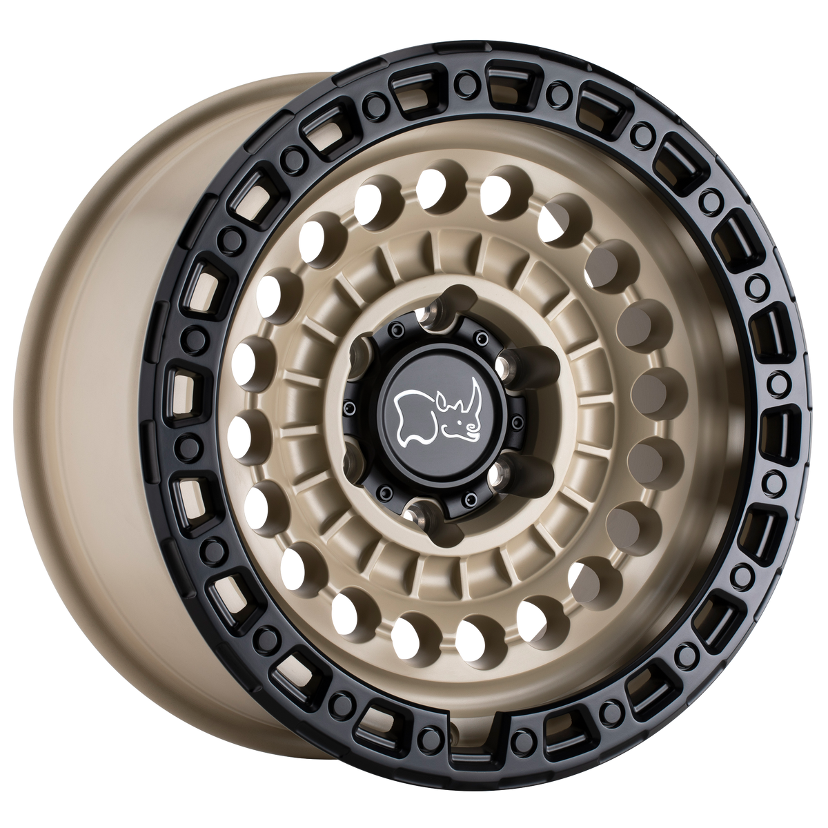 Black Rhino Wheels Sentinel Desert Sand with Black Ring