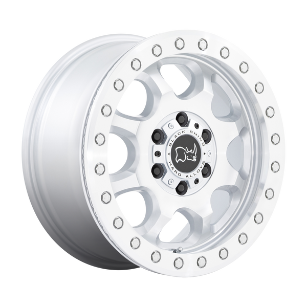 Black Rhino Wheels Venture Beadlock Gloss Silver with Machined Face