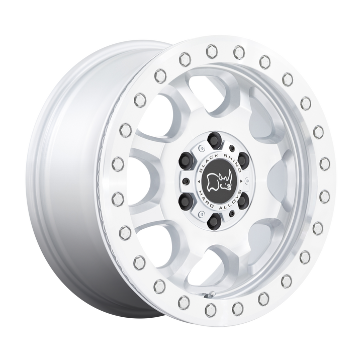 Black Rhino Wheels Venture Beadlock Gloss Silver with Machined Face