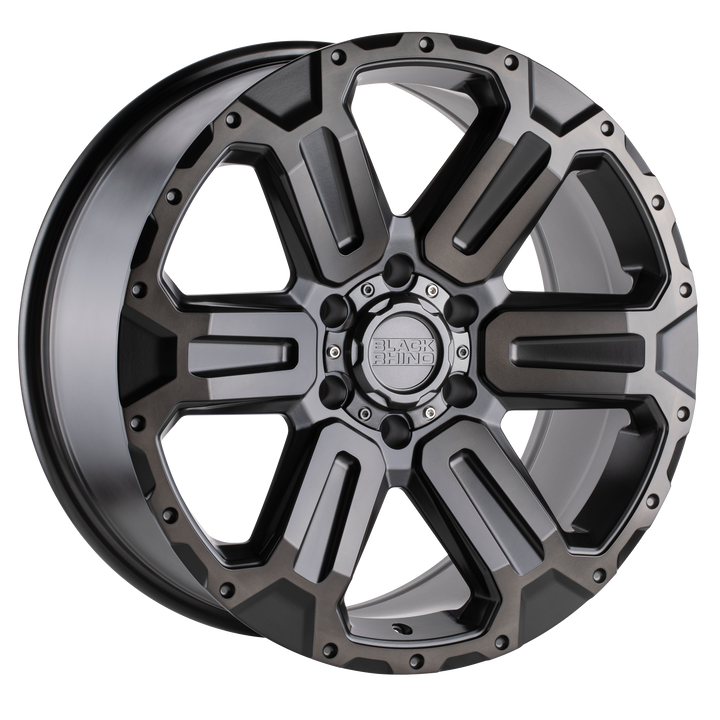 Black Rhino Wheels Wanaka Matte Gunmetal with Brushed Face & Gunmetal Tint