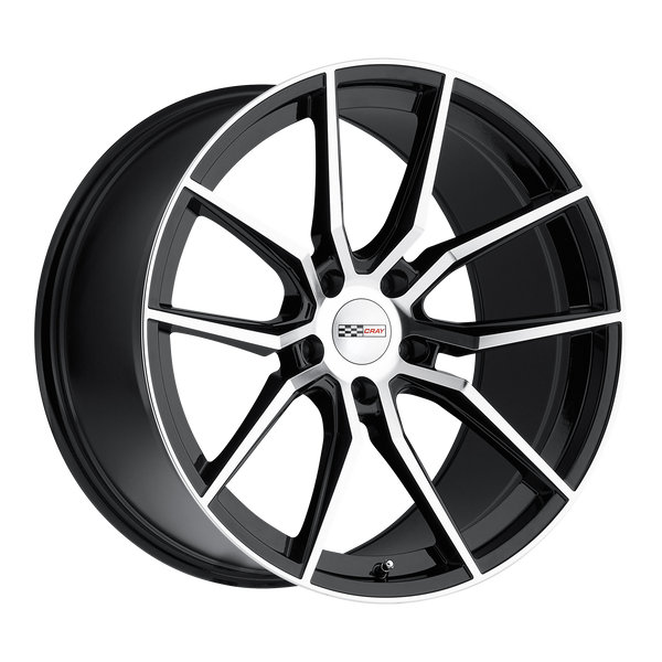 Cray Wheels Spider Gloss Black with Mirror Cut Face