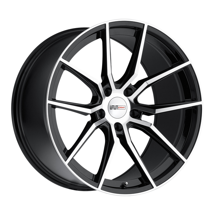 Cray Wheels Spider Gloss Black with Mirror Cut Face