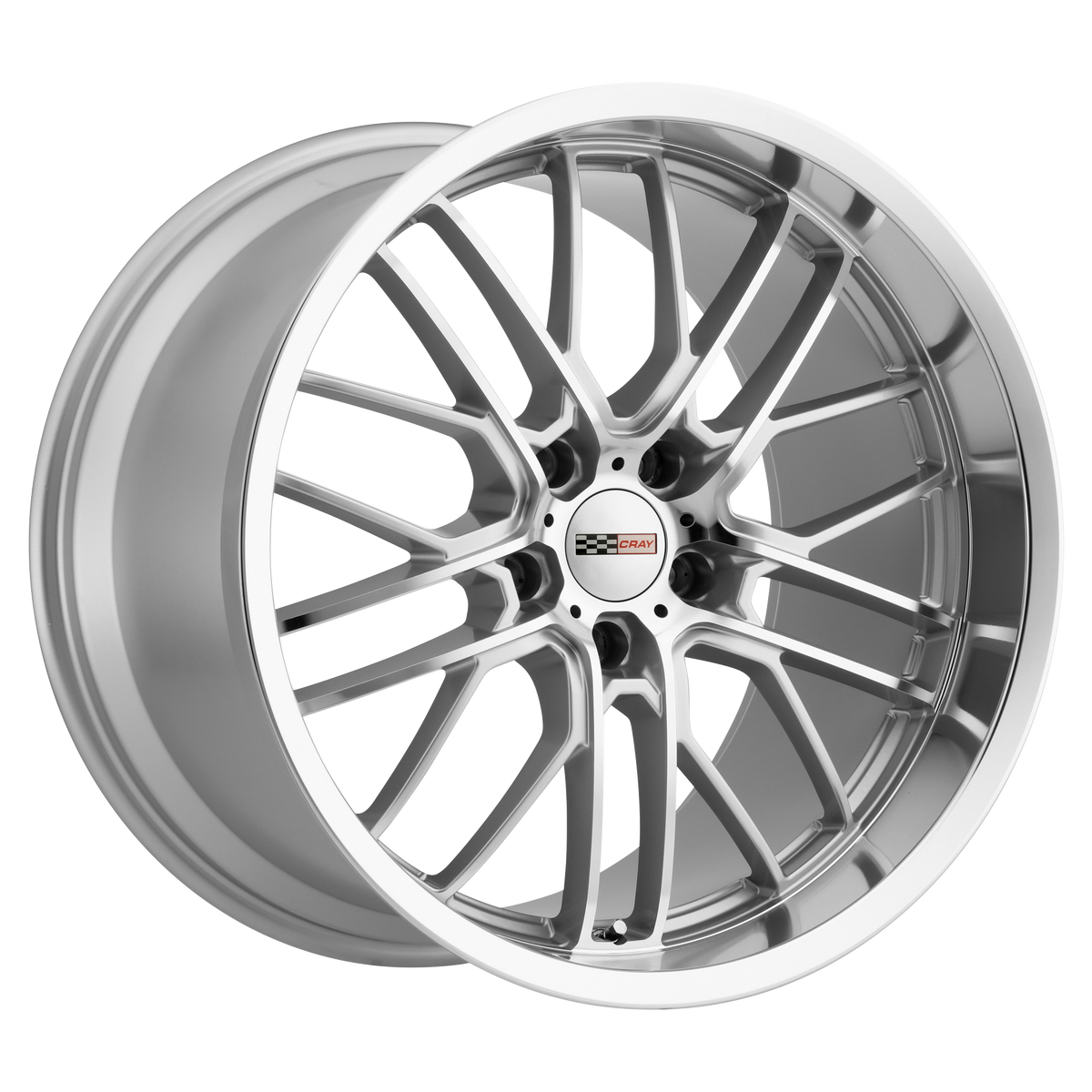 Cray Wheels Eagle Silver with Mirror Cut Face & Lip