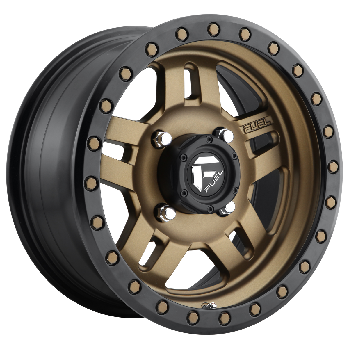 Fuel Off-Road Wheels D583 Anza Utv Matte Bronze Black Bead Ring