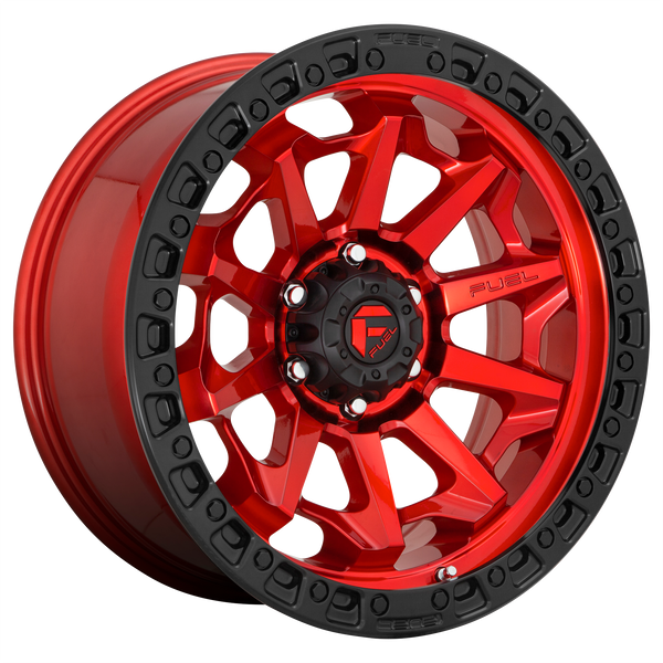 Fuel Off-Road Wheels D695 Covert Candy Red with Black Bead Ring