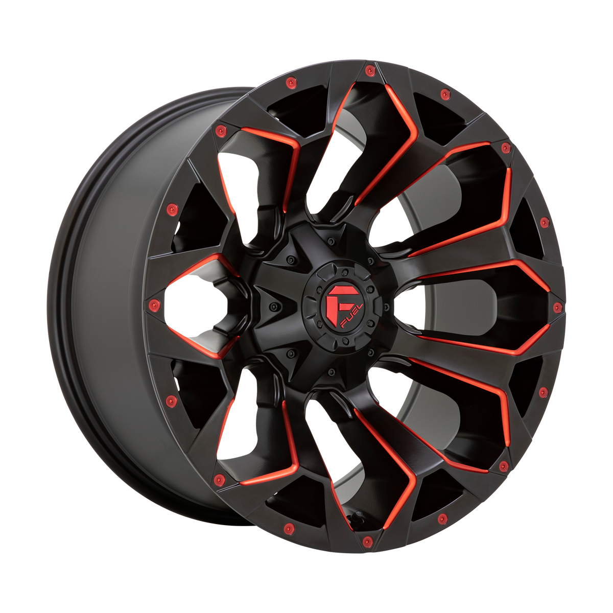 Fuel Off-Road Wheels D787 Assault Matte Black Red Milled
